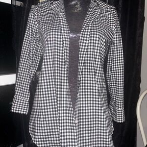Checkered Button-Up
